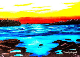 Adina Marie Barugolo - Card - Madrona Night Sky - Adina Barugolo - McMillan Arts Centre Gallery, Gift Shop and Box Office - Vancouver Island Art Gallery