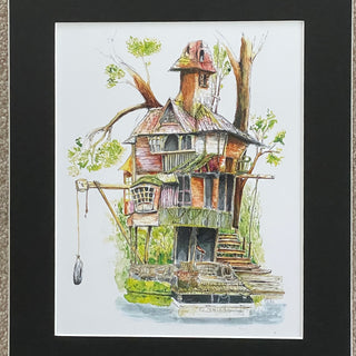 Bruce Suelzle - Print - Unique House - Bruce Suelzle - McMillan Arts Centre Gallery, Gift Shop and Box Office - Vancouver Island Art Gallery