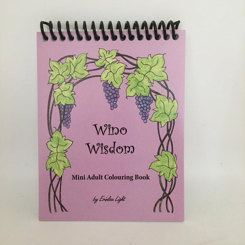 Erinlea Light - Zentangle colouring book "Wino Wisdom" - Erinlea Light - Zentangle - McMillan Arts Centre & MAC Box Office