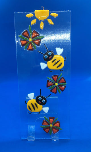 Bruce Thurston - Glass - Suncatcher, Bumble bees - Bruce Thurston - McMillan Arts Centre Gallery, Gift Shop and Box Office - Vancouver Island Art Gallery