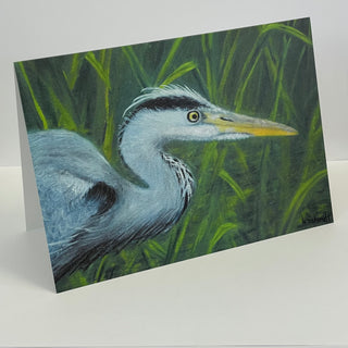 Wendy Schmidt - Card - "The Heron Hunt" - Wendy Schmidt - Card - McMillan Arts Centre & MAC Box Office